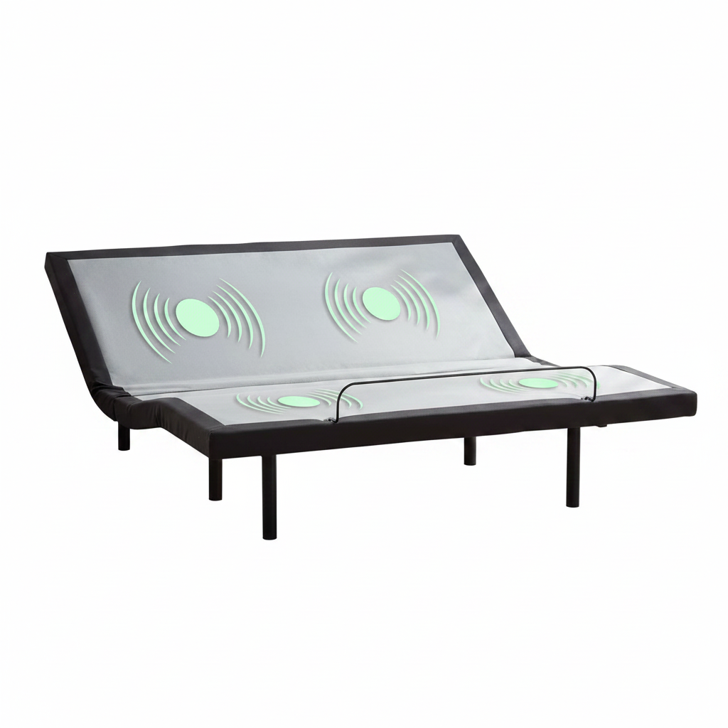 Queen Adjustable Bed Frame with Massage and Wireless Remote, Electric Base with Head and Foot Incline, Zero Gravity, USB Ports, under Bed LED, No Box Spring Needed