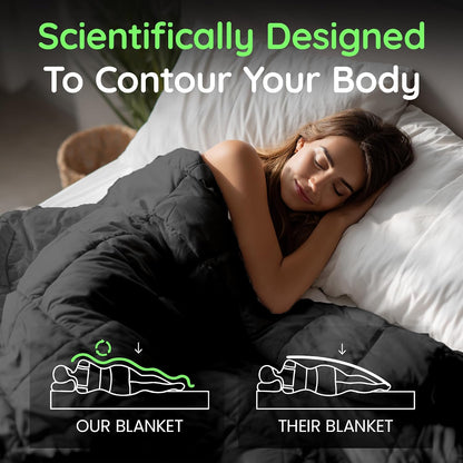Homesmart King Size Weighted Blanket 20 Lbs, Also Fits California King Beds