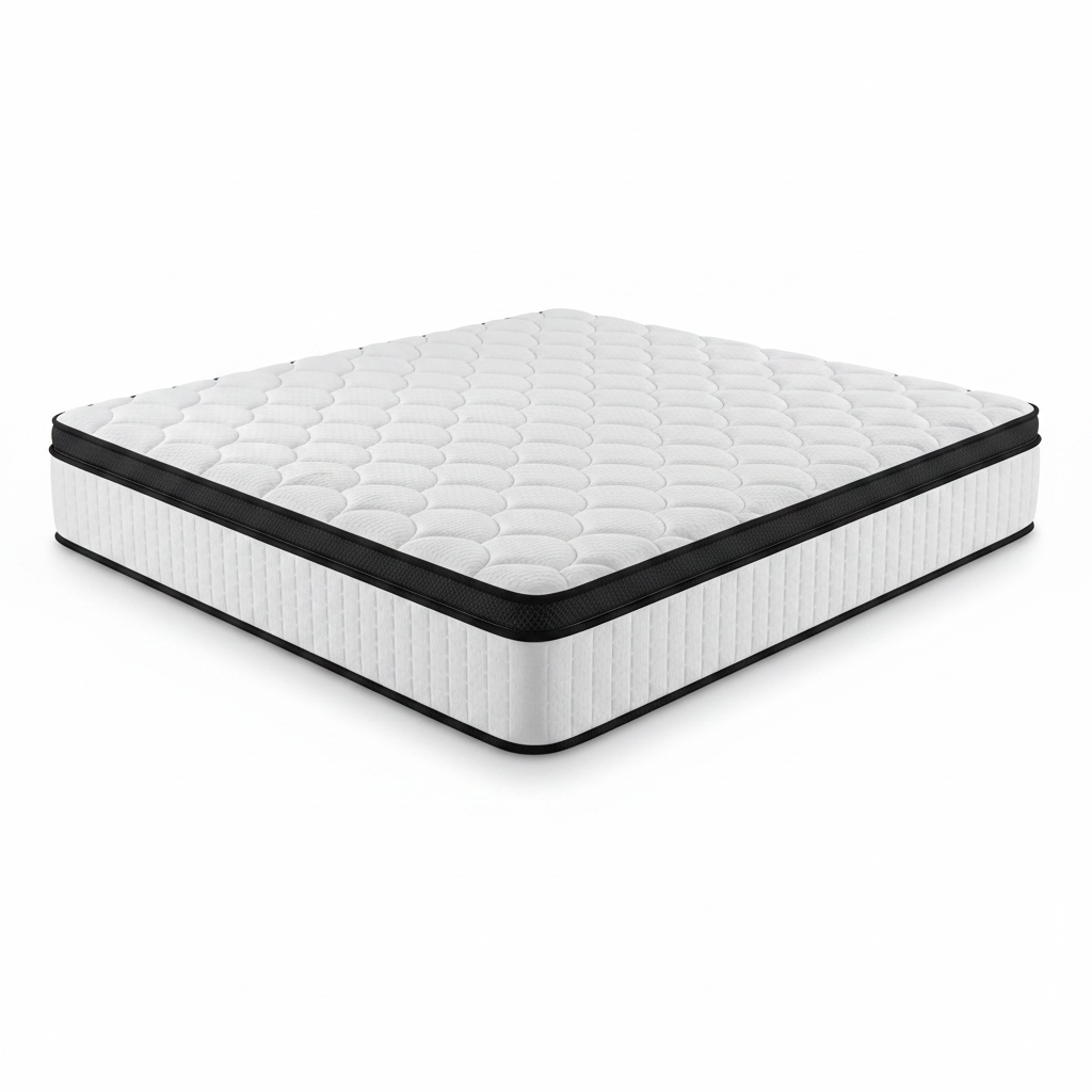Twin Mattress 10 Inch Medium Firm Hybrid Mattress Twin Size Memory Foam Pocket Springs Twin Bed Matress in a Box for All Sleeping Positions Motion Isolation Comfortable Sleep (White, Twin 10 Inch)