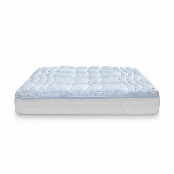 Dual Layer 4 Inch Cooling Memory Foam Mattress Topper Twin Size, 2 Inch Thick Soft Quilted Ice Silk Pillow Top Cover plus 2 Inch Gel Memory Foam Mattress Pad for Back Pain Relief